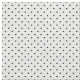 Tissu Coeurs à points Polka bleu marine (Échantillon)