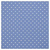 Tissu Coeurs à points Polka Bleus (Échantillon)