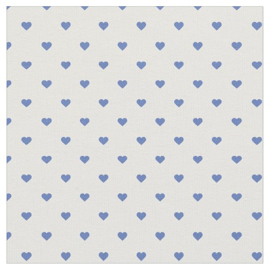 Tissu Coeurs à points Polka Bleus (Fermer)