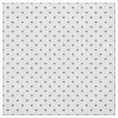 Tissu Coeurs à points Polka Bleus (Échantillon)