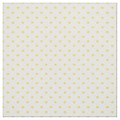 Tissu Coeurs à points Polka Jaune (Échantillon)
