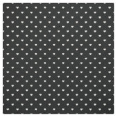 Tissu Coeurs à points Polka noirs et blancs (Échantillon)