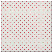 Tissu Coeurs à points Polka rouges (Échantillon)