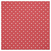 Tissu Coeurs à points Polka rouges (Échantillon)