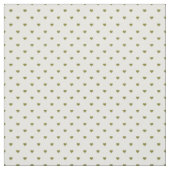 Tissu Cœurs à pois vert olive (Échantillon)