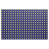 Tissu Cœurs Blancs Bleus Noirs (Yard)