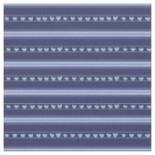 Tissu Cœurs bleu foncé et bleu clair à rayures (Fermer)
