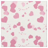 Tissu Coeurs d'amour roses (Détail)