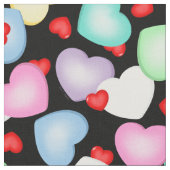 Tissu Cœurs de bonbons de la Saint-Valentin (Fermer)