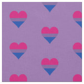 Tissu Coeurs de fierté de bisexualité (Fermer)