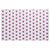 Tissu Coeurs de fierté de bisexualité (Fat Quarter)