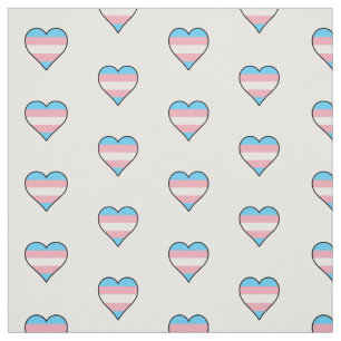 Tissu Coeurs de fierté de transsexuel