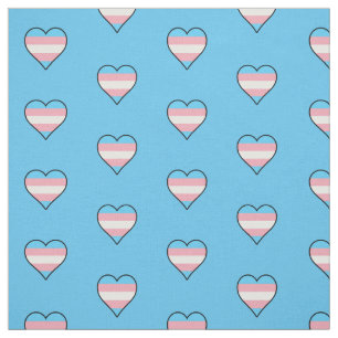 Tissu Coeurs de fierté de transsexuel