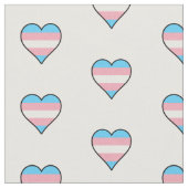 Tissu Coeurs de fierté transgenre (Fermer)