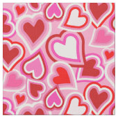 Tissu Coeurs de mixage Valentine (Fermer)