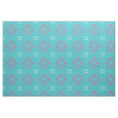 Tissu Coeurs de neige bleu rose blanc (Fat Quarter)