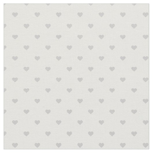 Tissu Coeurs de point de Polka gris (Fermer)