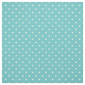 Tissu Coeurs de point Polka Turquoise (Échantillon)