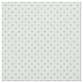 Tissu Coeurs de point Polka Turquoise (Échantillon)