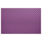 Tissu Coeurs de polka noir sur violet (Yard)