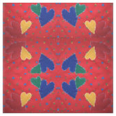 Tissu Coeurs dorés (Échantillon)