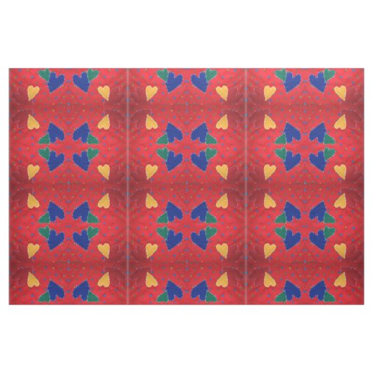 Tissu Coeurs dorés (Fat Quarter)