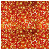 Tissu Coeurs en feu (Fermer)