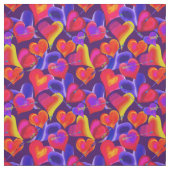 Tissu Coeurs et coeurs peints | Saint Valentin (Échantillon)