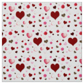 Tissu Coeurs et Rose (Échantillon)