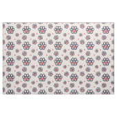 Tissu Cœurs Mignons & Empreintes de Pattes Coton (Fat Quarter)