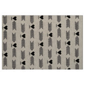 Tissu Coeurs modernes de flèches noires (Fat Quarter)