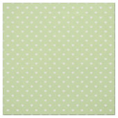 Tissu Coeurs Point Polka Vert Mint (Échantillon)