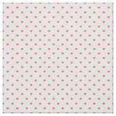 Tissu Coeurs pointes à pois rose chaud (Échantillon)
