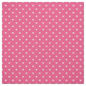 Tissu Coeurs pointes à pois rose chaud (Échantillon)