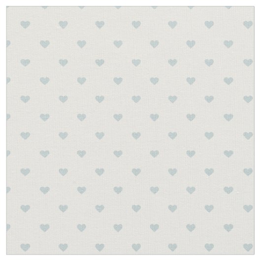Tissu Cœurs pois bleus ciel (Fermer)
