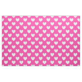 Tissu Coeurs polka blanc sur rose fuchsia (Fat Quarter)