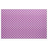 Tissu Coeurs polka blanc sur violet (Yard)
