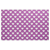 Tissu Coeurs polka blanc sur violet (Fat Quarter)