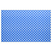 Tissu Coeurs polka blancs sur bleu (Yard)