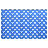 Tissu Coeurs polka blancs sur bleu (Fat Quarter)