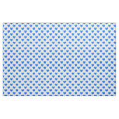 Tissu Coeurs polka bleu sur blanc (Yard)