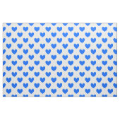Tissu Coeurs polka bleu sur blanc (Fat Quarter)