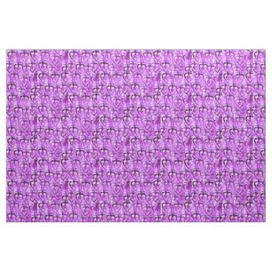 Tissu Coeurs pourpres