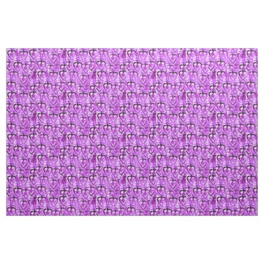 Tissu Coeurs pourpres (Yard)