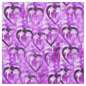 Tissu Coeurs pourpres (Échantillon)