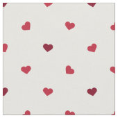 Tissu Coeurs rouges (Fermer)