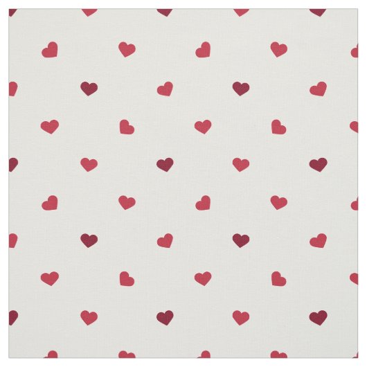 Tissu Coeurs rouges (Échantillon)