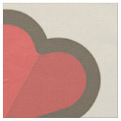 Tissu Coeurs rouges (Détail)