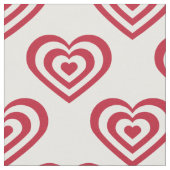 Tissu Coeurs rouges (Fermer)
