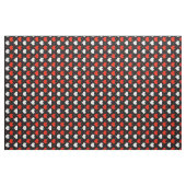 Tissu Cœurs rouges blancs noirs (Yard)